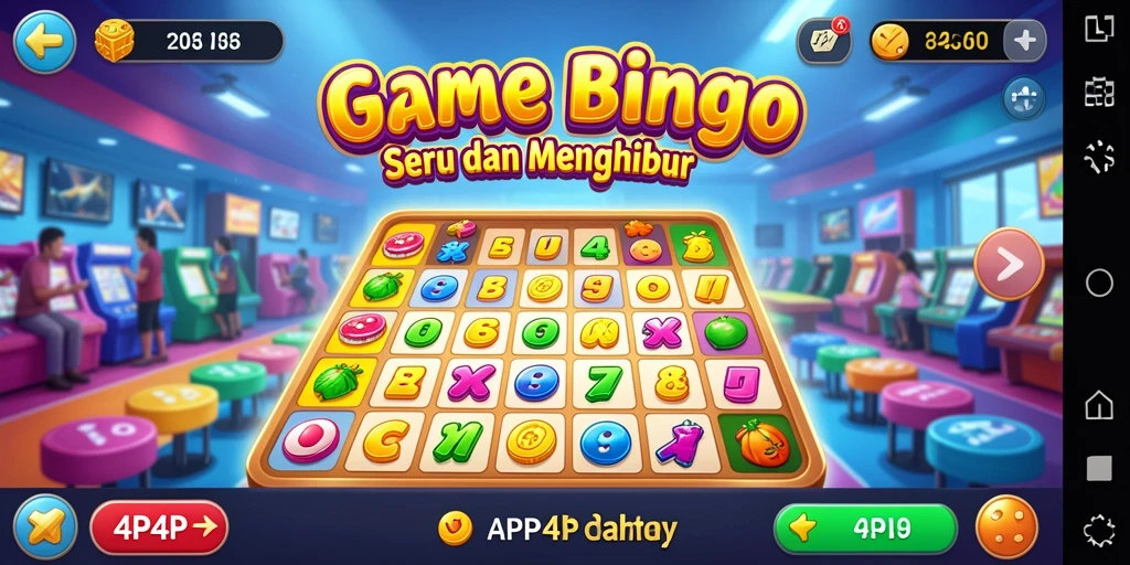 Screenshot 4P4P menampilkan gameplay seru dalam permainan Bingo.