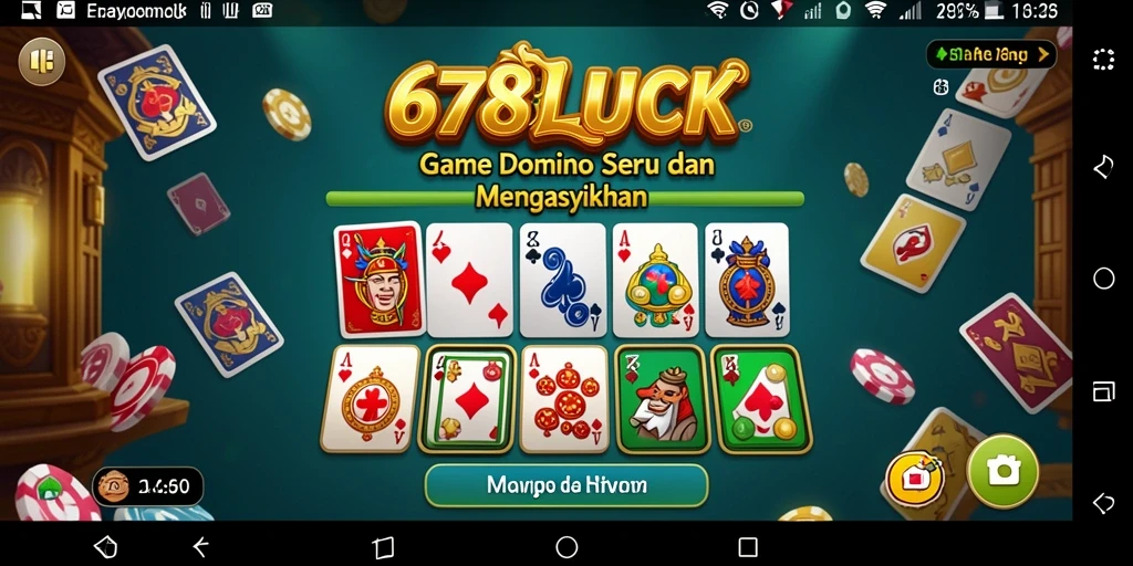 Screenshot gameplay menarik dari 678LUCK yang menggambarkan keseruan permainan Domino.