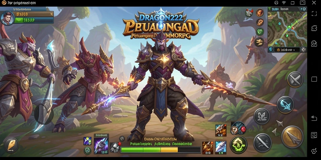 Tangkapan layar gameplay DRAGON222 menampilkan aksi pertempuran yang epik.