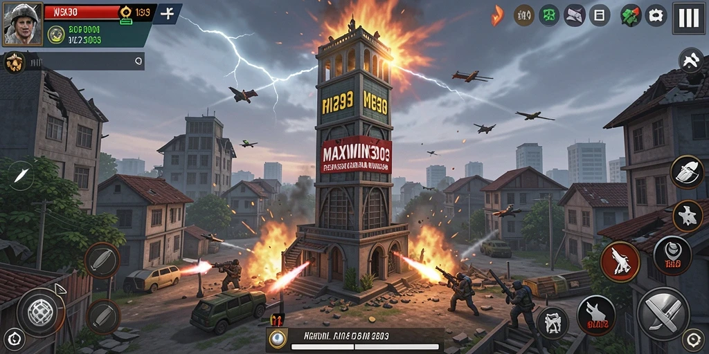 Tangkapan layar gameplay Tower Defense yang seru di MAXWIN303.
