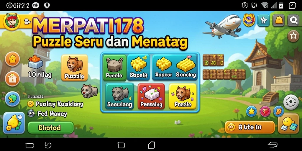 Tampilan gameplay MERPATI178 yang penuh warna dan menantang.