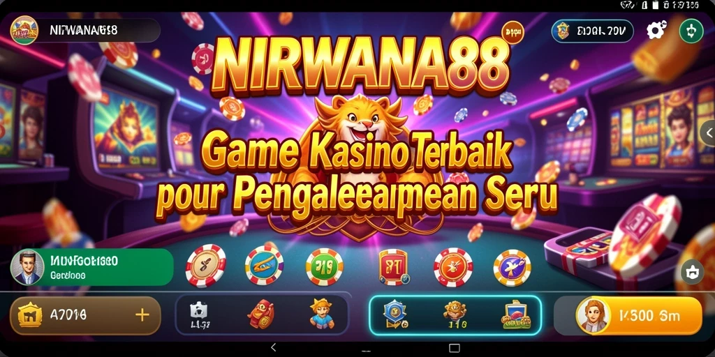 Screenshot gameplay NIRWANA88 yang menampilkan berbagai permainan kasino.