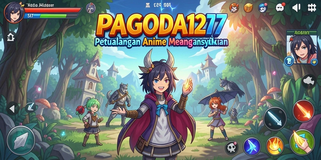 Tangkapan layar dari gameplay seru PAGODA127.