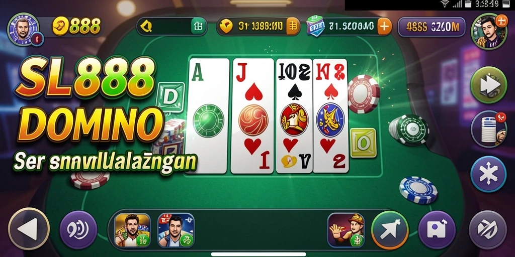 Tampilan gameplay seru di SL888 dengan berbagai mode Domino.
