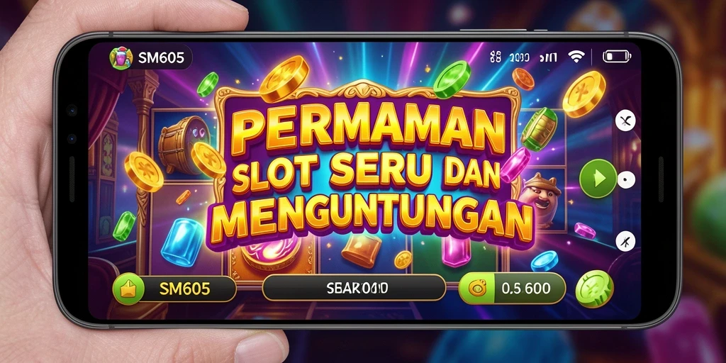 Screenshot gameplay Slot SM605 dengan grafis yang menarik.