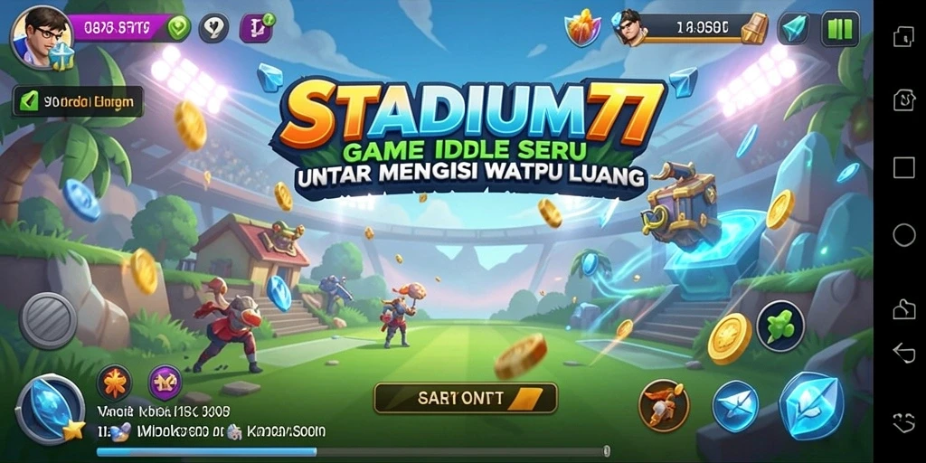Tampilan gameplay <strong>STADIUM77</strong> yang menarik dan adiktif.