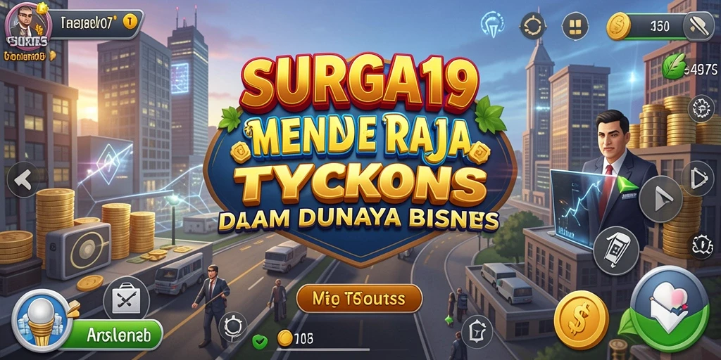 Tampilan menarik dari gameplay SURGA19 dengan aksi Tycoon yang seru.