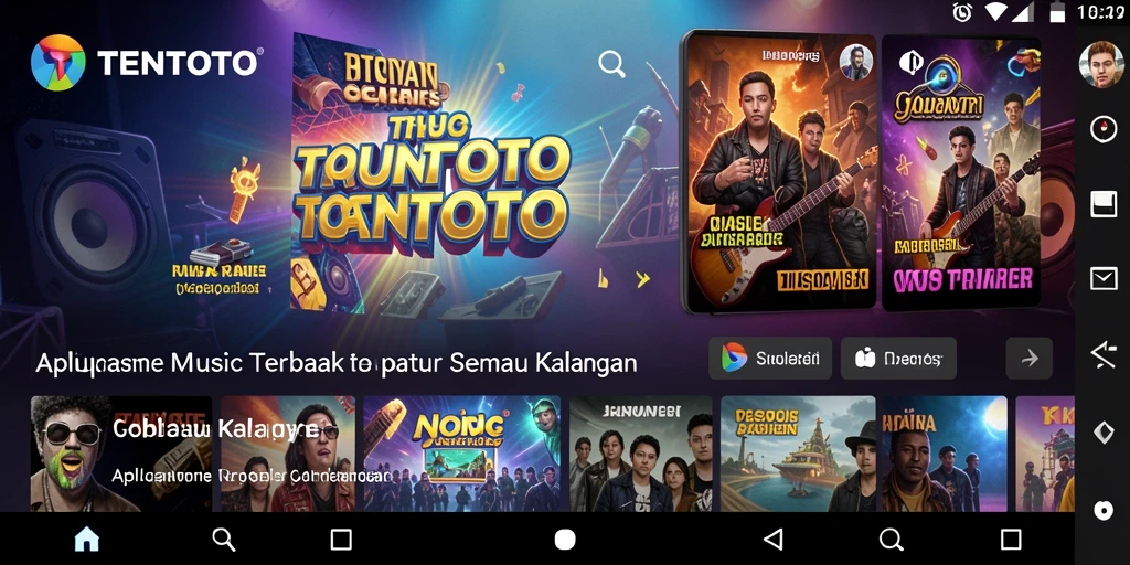 Gameplay TENTOTO yang interaktif dengan tantangan musik.